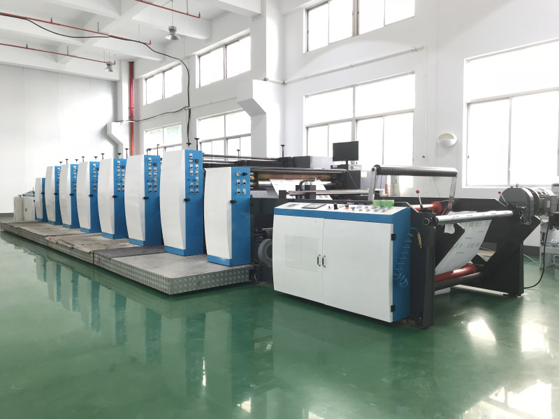 Six color flexographic printing machine